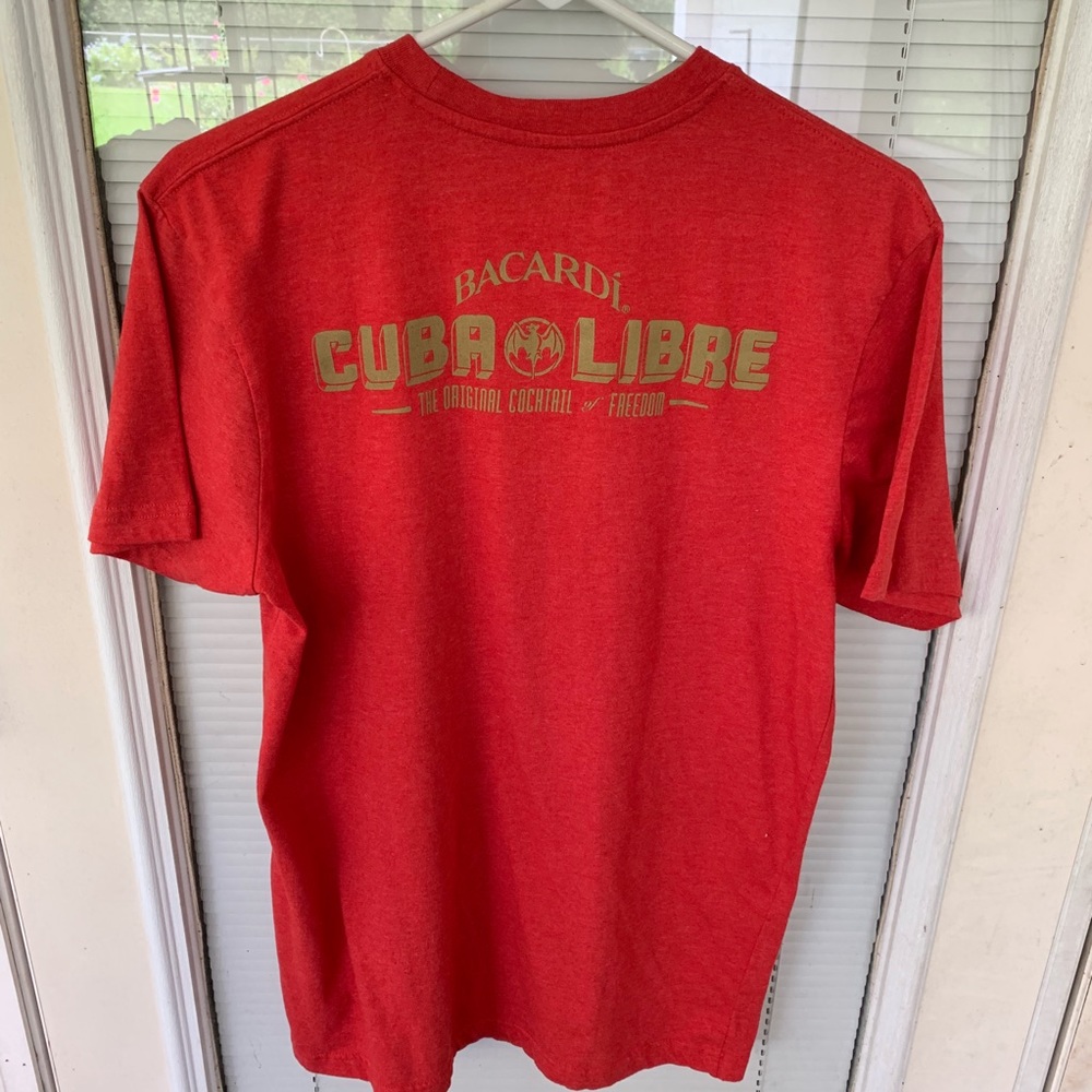 Red Bacardi shirt